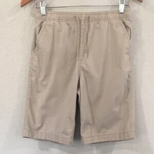 First Wave Boys Sz 14/16 Tan Pull On Khaki Shorts‎ 100% Cotton